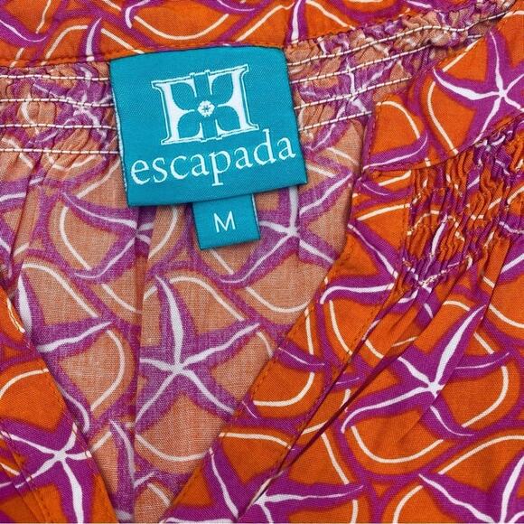 Escapada Pink & Orange Starfish Coastal Resortwear Tank Top - Medium - Picture 3 of 7